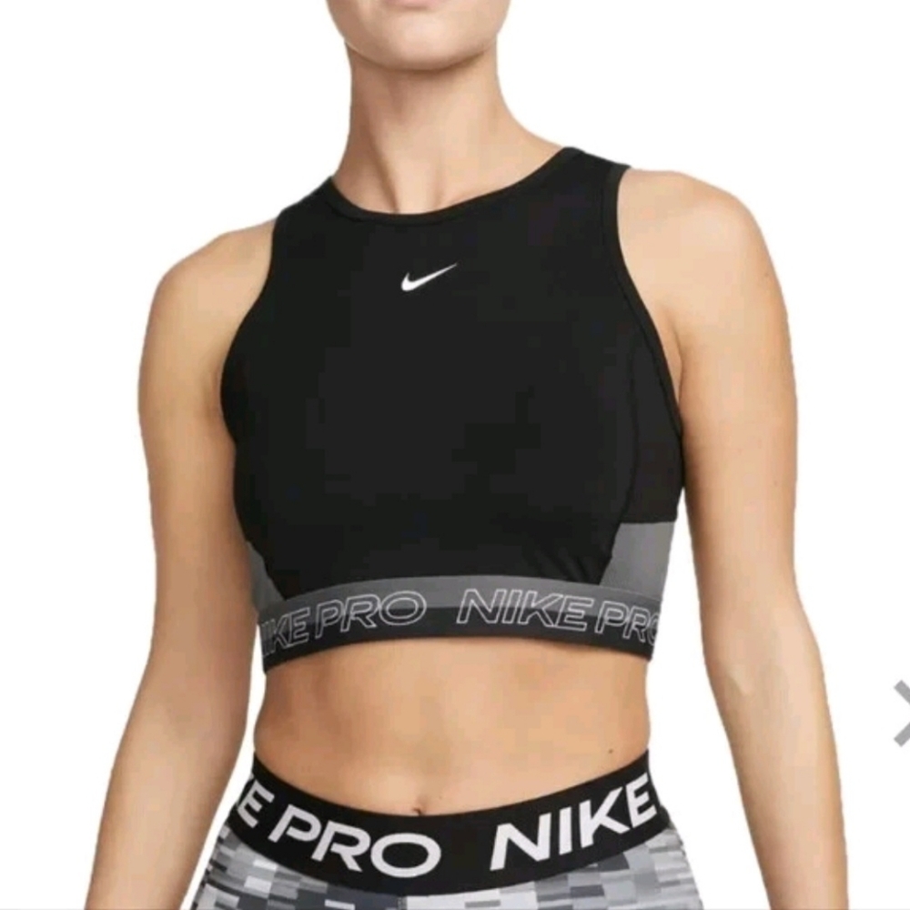 Nike Women’s Pro Dri-FIT Cropped Tank Top Sz XL